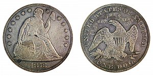<b>1873-CC Seated Liberty Silver Dollar