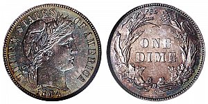 <b>1894-S Barber Dime