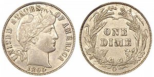 <b>1895-O Barber Dime