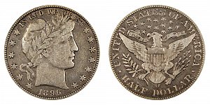 <b>1896-O Barber Half Dollar