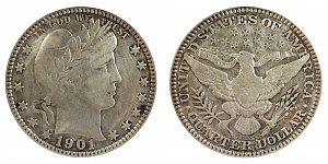 <b>1901-S Barber Quarter