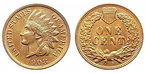 <b>1908-S Indian Head Cent Penny