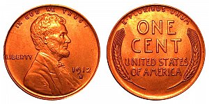 <b>1912-S Lincoln Wheat Cent Penny