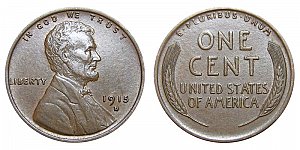 <b>1915-D Lincoln Wheat Cent Penny