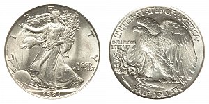 <b>1921 Walking Liberty Half Dollar
