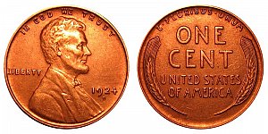<b>1924-D Lincoln Wheat Cent Penny