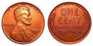 <b>1924-D Lincoln Wheat Cent Penny