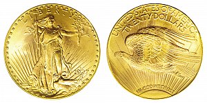 <b>1927-D Saint Gaudens Gold $20 Double Eagle