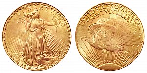 <b>1932 Saint Gaudens Gold $20 Double Eagle