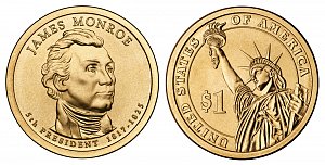 2008 James Monroe Presidential Dollar Coin