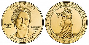 2009 Julia Tyler First Spouse Gold Coin