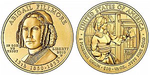 2010 Abigail Fillmore First Spouse Gold Coin