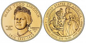 2010 Mary Todd Lincoln First Spouse Gold Coin