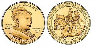 2011 Julia Grant First Spouse Gold Coin