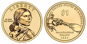 2011 Sacagawea Native American Dollar Coin