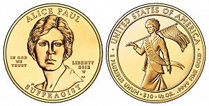 2012 Alice Paul First Spouse Gold Coin