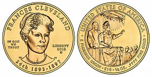 2012 Frances Cleveland 2nd Term First Spouse Gold Coin
