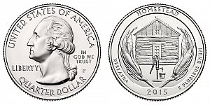 2015 Homestead National Monument of America Quarter Design - Nebraska