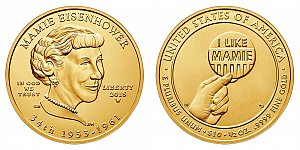 2015 Mamie Eisenhower First Spouse Gold Coin