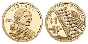 2024 Sacagawea Native American Dollar Coin Design
