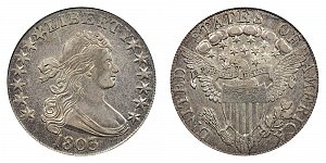 <b>1803 Draped Bust Half Dollar: Large 3