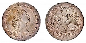 <b>1794 Flowing Hair Silver Dollar