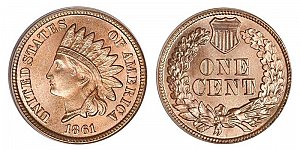 <b>1861 Indian Head Cent Penny