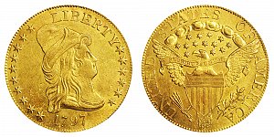 <b>1797 Turban Head Gold $10 Eagle: Large Eagle