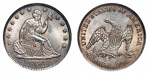 <b>1838 Seated Liberty Quarter