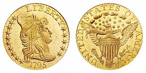 <b>1795 Turban Head Gold $5 Half Eagle: Large Eagle