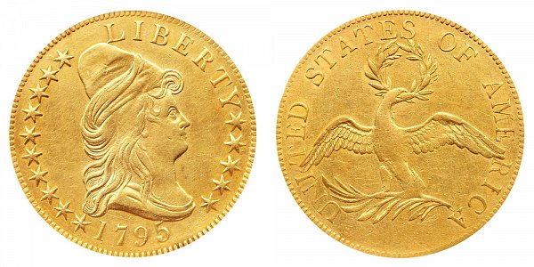 1795 13 Leaves -Turban Head $10 Gold Eagle - Ten Dollars 