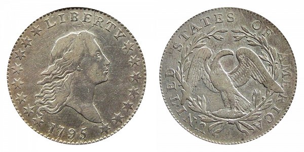 1795 Flowing Hair Half Dollar - Recut Date 