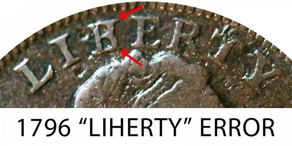 1796 LIHERTY Draped Bust Large Cent