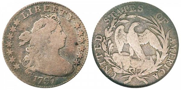 1797 Draped Bust Half Dime - 13 Stars 