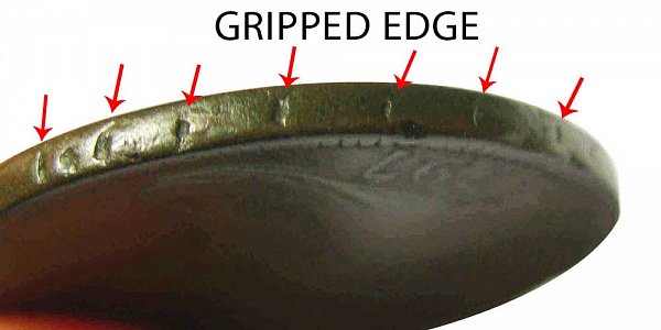 1797 Gripped Edge Liberty Cap Half Cent Example