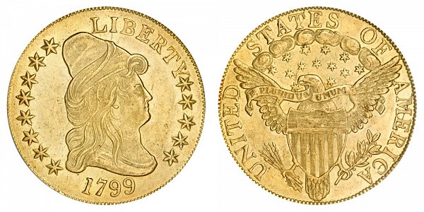 1799 Small Stars - Turban Head $10 Gold Eagle - Ten Dollars 