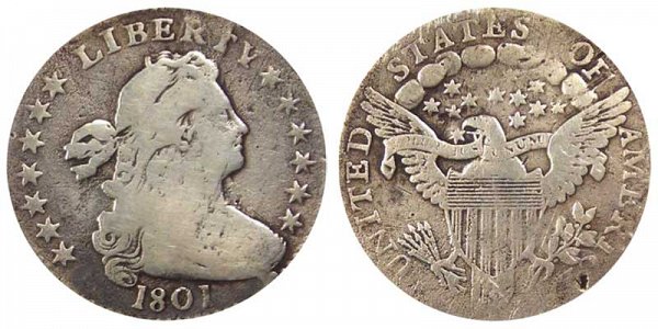 1801 Draped Bust Half Dime 