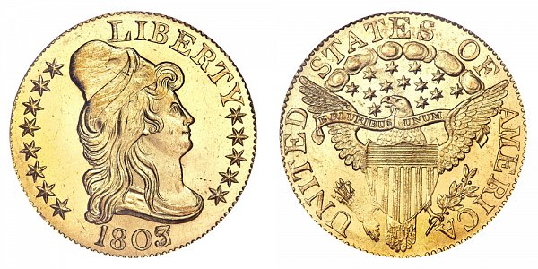 1803/2 Turban Head $5 Gold Half Eagle - Five Dollars 