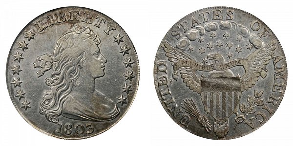 1803 Draped Bust Silver Dollar - Large 3 