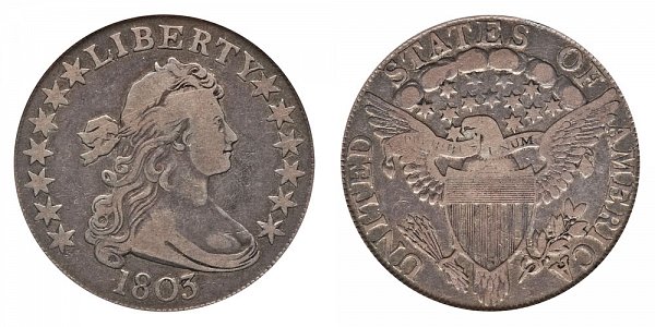 1803 Draped Bust Half Dollar - Small 3 