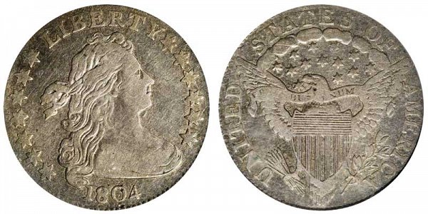 1804 Draped Bust Dime - 13 Stars 