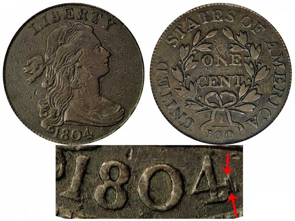 1804 Draped Bust Large Cent Penny