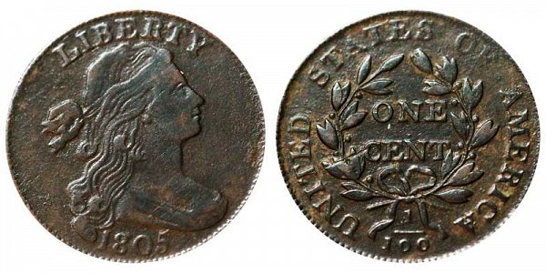 1805 Draped Bust Large Cent Penny