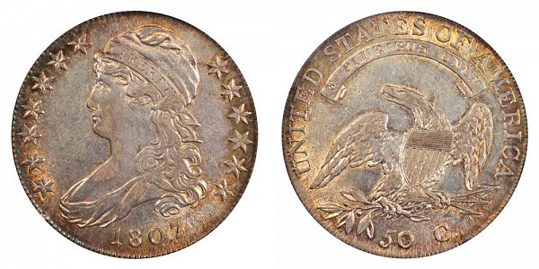 1807 Capped Bust Half Dollar - Large Stars 