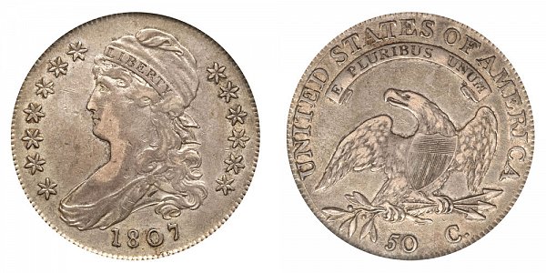 1807 Capped Bust Half Dollar - Small Stars