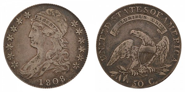 1808 Capped Bust Half Dollar 