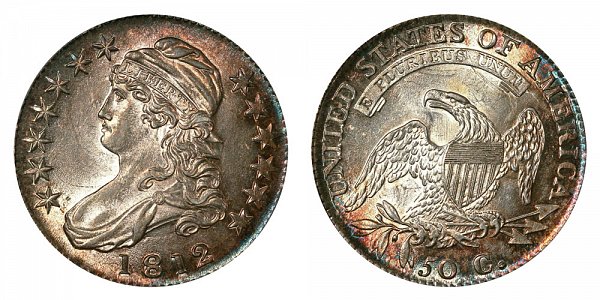 1812 Capped Bust Half Dollar - Normal Date 