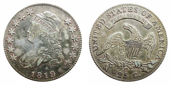 1819 Capped Bust Quarter - Large 9