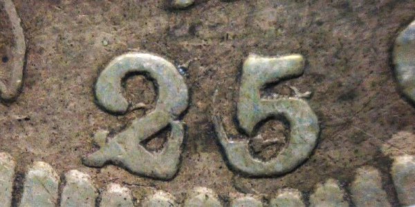 1822 25/50C Capped Bust Quarter - 25C Over 50C 