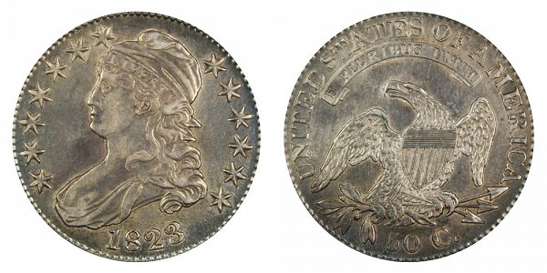 1823 Capped Bust Half Dollar - Normal Date